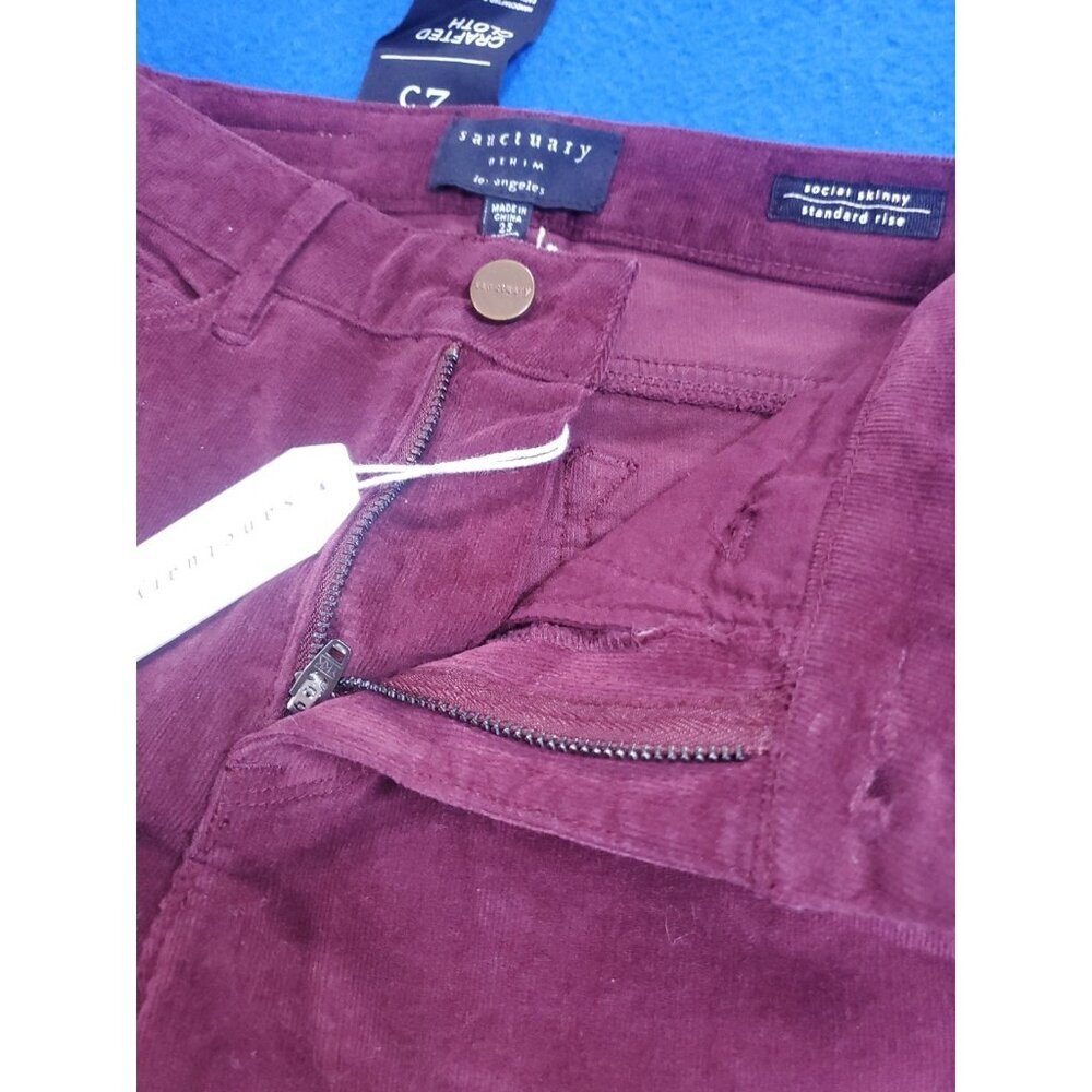 Sanctuary Denim Crafted Cloth Pants Jeans  Women's Size  25 Social Skinny NEW - Picture 15 of 16